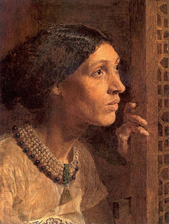 Moore, Albert Joseph The Mother of Sisera Looked out a Window oil painting image